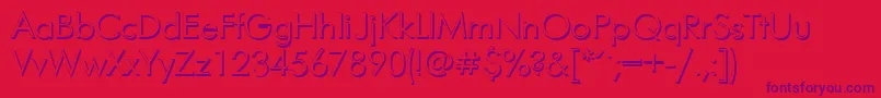 Futurisvolumectt Font – Purple Fonts on Red Background