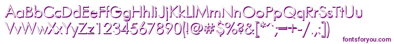 Futurisvolumectt Font – Purple Fonts on White Background