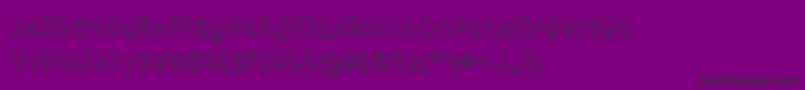 フォントFontformerlyknownasfont – 紫の背景に黒い文字