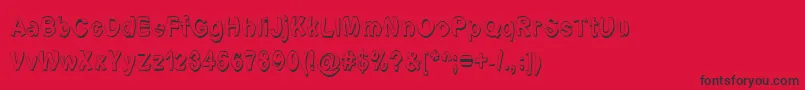 Fontformerlyknownasfont-fontti – mustat fontit punaisella taustalla