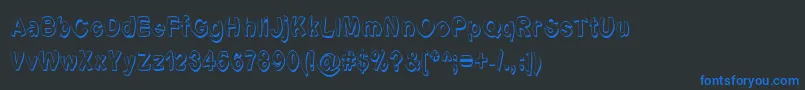 Fontformerlyknownasfont Font – Blue Fonts on Black Background