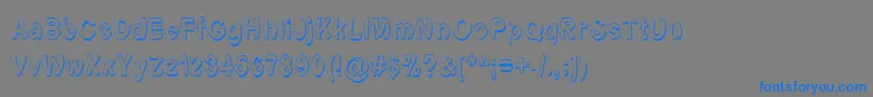 Police Fontformerlyknownasfont – polices bleues sur fond gris