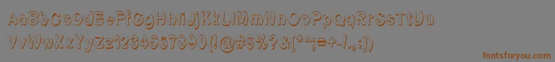 Police Fontformerlyknownasfont – polices brunes sur fond gris