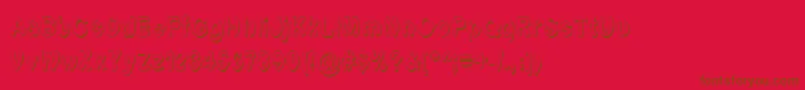 Fontformerlyknownasfont Font – Brown Fonts on Red Background