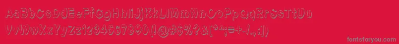 Шрифт Fontformerlyknownasfont – серые шрифты на красном фоне