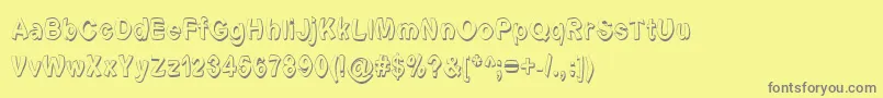 Fontformerlyknownasfont Font – Gray Fonts on Yellow Background