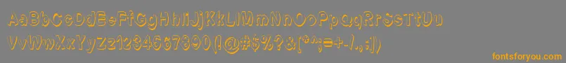 Fonte Fontformerlyknownasfont – fontes laranjas em um fundo cinza