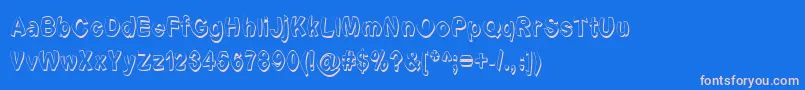 fuente Fontformerlyknownasfont – Fuentes Rosadas Sobre Fondo Azul