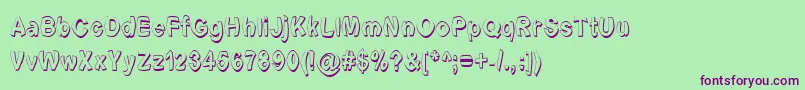 fuente Fontformerlyknownasfont – Fuentes Moradas Sobre Fondo Verde