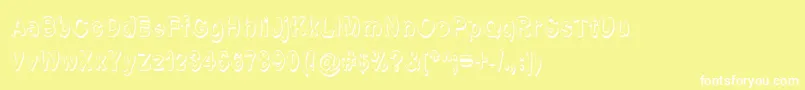 フォントFontformerlyknownasfont – 黄色い背景に白い文字