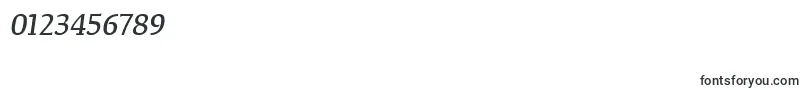 TangerserifnarrowItalic-Schriftart – Schriften für Zahlen und Nummern