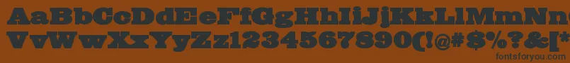 Bigmummy Font – Black Fonts on Brown Background