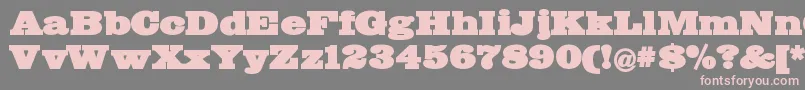 Bigmummy Font – Pink Fonts on Gray Background