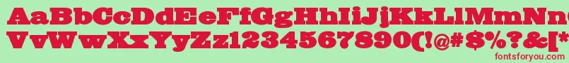 Bigmummy Font – Red Fonts on Green Background