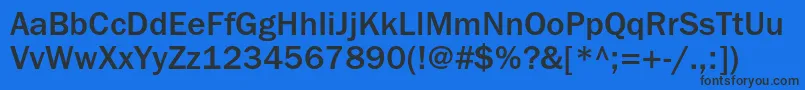 Franklingothicmediumc Font – Black Fonts on Blue Background
