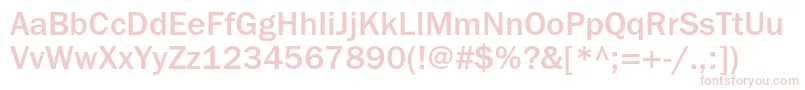 Franklingothicmediumc Font – Pink Fonts on White Background