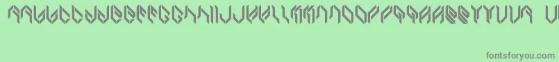 BambuRuncingLite Font – Gray Fonts on Green Background