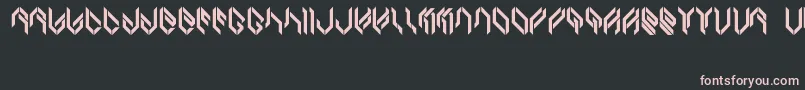 BambuRuncingLite Font – Pink Fonts on Black Background