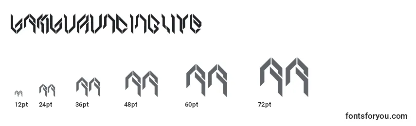 BambuRuncingLite Font Sizes