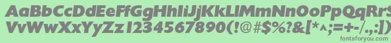 フォントChantillylhBoldItalic – 緑の背景に灰色の文字