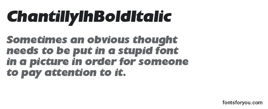 ChantillylhBoldItalic Font