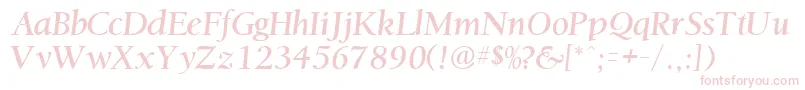 OstentiasskRegular Font – Pink Fonts on White Background