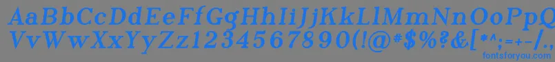 Phosph11 Font – Blue Fonts on Gray Background