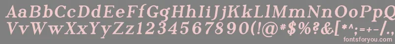 Phosph11 Font – Pink Fonts on Gray Background