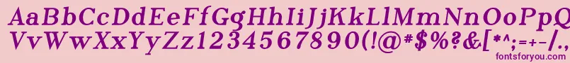 Phosph11 Font – Purple Fonts on Pink Background