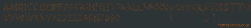 StoneEdge-fontti – ruskeat fontit mustalla taustalla