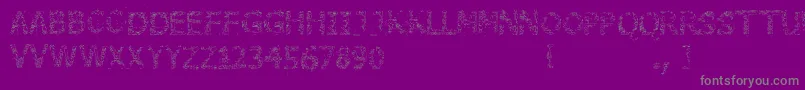 Police StoneEdge – polices grises sur fond violet
