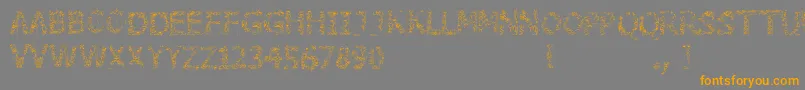 StoneEdge-Schriftart – Orangefarbene Schriften auf grauem Hintergrund