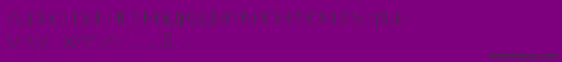 fuente Invisible – Fuentes Negras Sobre Fondo Morado
