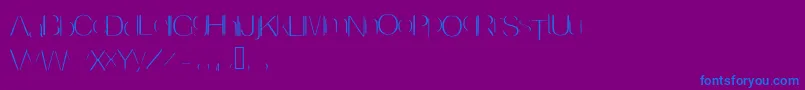 Шрифт Invisible – синие шрифты на фиолетовом фоне