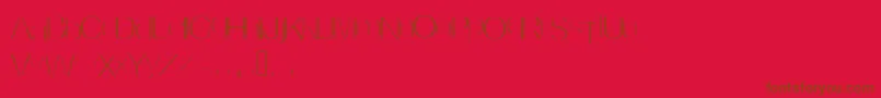 Шрифт Invisible – коричневые шрифты на красном фоне