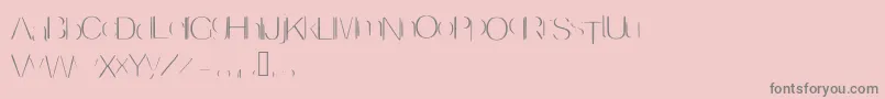 Fonte Invisible – fontes cinzas em um fundo rosa