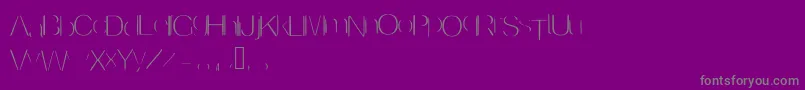 Invisible-Schriftart – Graue Schriften auf violettem Hintergrund