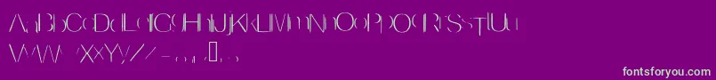 Invisible Font – Green Fonts on Purple Background