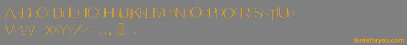 fuente Invisible – Fuentes Naranjas Sobre Fondo Gris