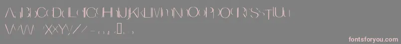 Invisible Font – Pink Fonts on Gray Background