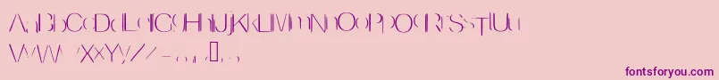 Invisible-Schriftart – Violette Schriften auf rosa Hintergrund