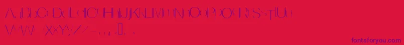 Шрифт Invisible – фиолетовые шрифты на красном фоне