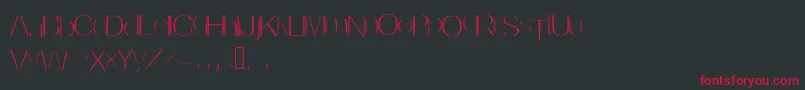 Invisible Font – Red Fonts on Black Background