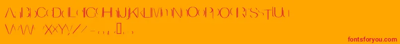 Invisible Font – Red Fonts on Orange Background