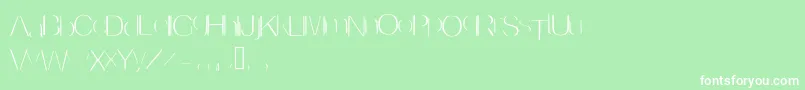 fuente Invisible – Fuentes Blancas Sobre Fondo Verde