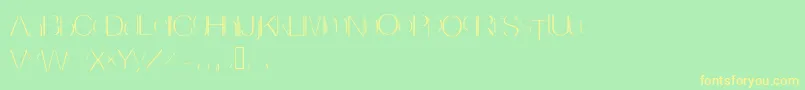 Invisible Font – Yellow Fonts on Green Background