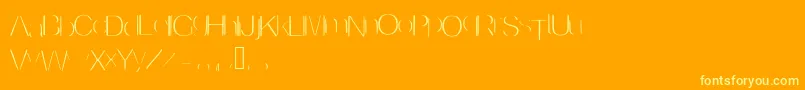 Invisible Font – Yellow Fonts on Orange Background