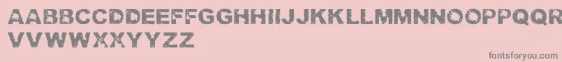 TrashedlightRegular Font – Gray Fonts on Pink Background
