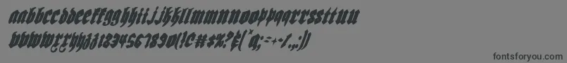 Biergartenci Font – Black Fonts on Gray Background