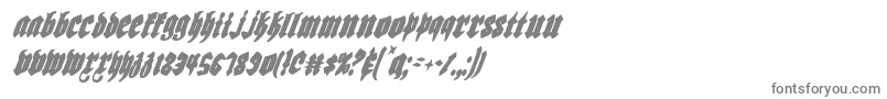 Biergartenci-Schriftart – Graue Schriften auf weißem Hintergrund
